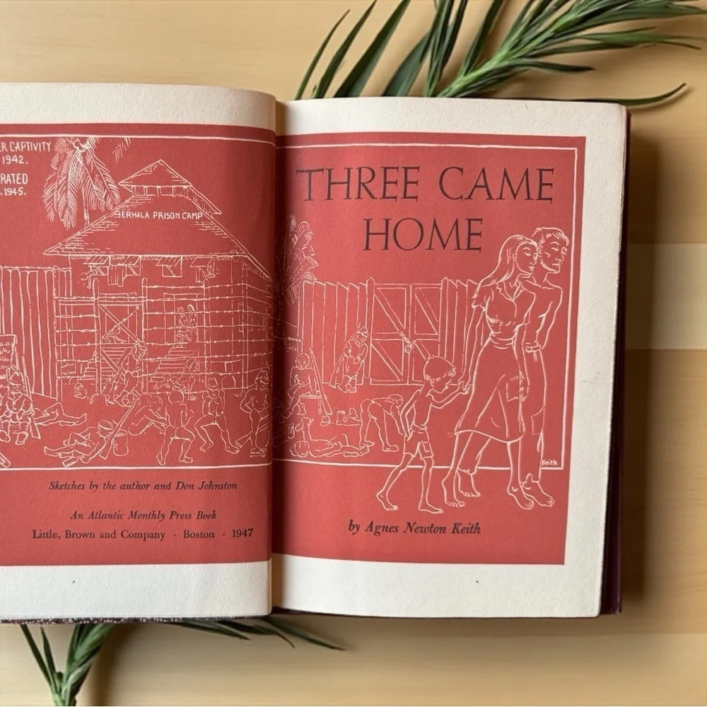 Vintage 1947 Three Came Home by Agnes Newton Keith – WWII POW Memoir